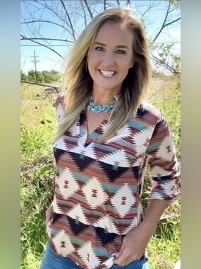 Sterling Kreek aztec pullover, large, NWT